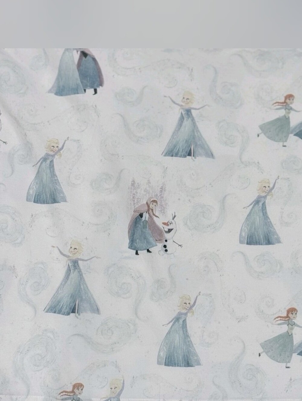 Pottery Barn Kids Disney Frozen TWIN Flat Sheet 100% Organic Cotton Elsa Anna